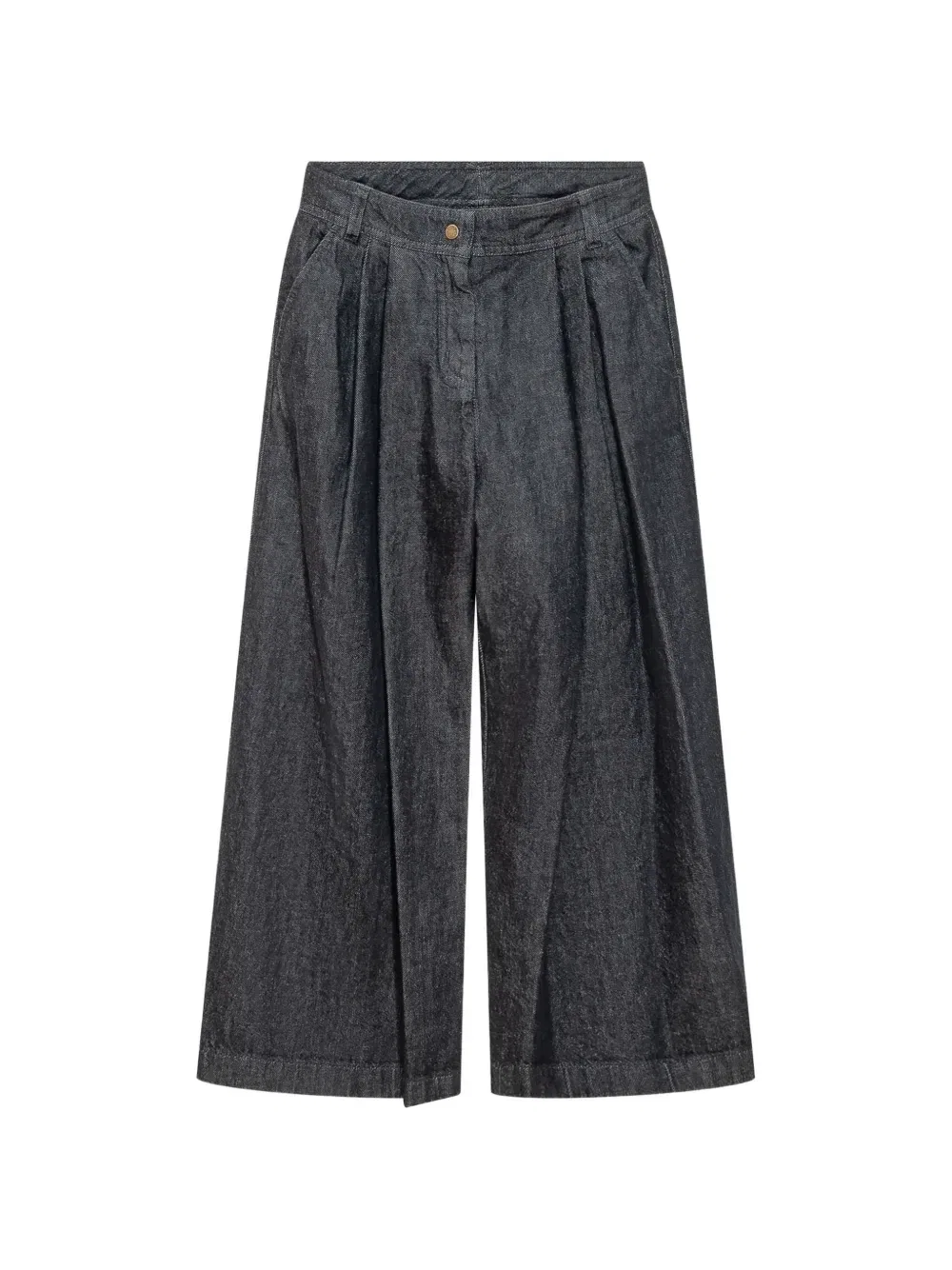 Джинсы со складками Moncler Enfant, серый