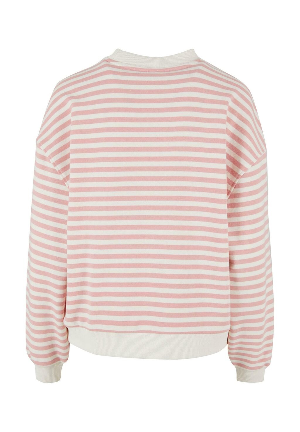 

Толстовка Striped Crewneck Urban Classics, лимонадно-розовый белый песочный