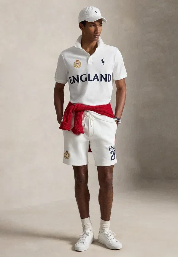 Поло из хлопка Classic fit england polo shirt Polo Ralph Lauren, белый — фото 2