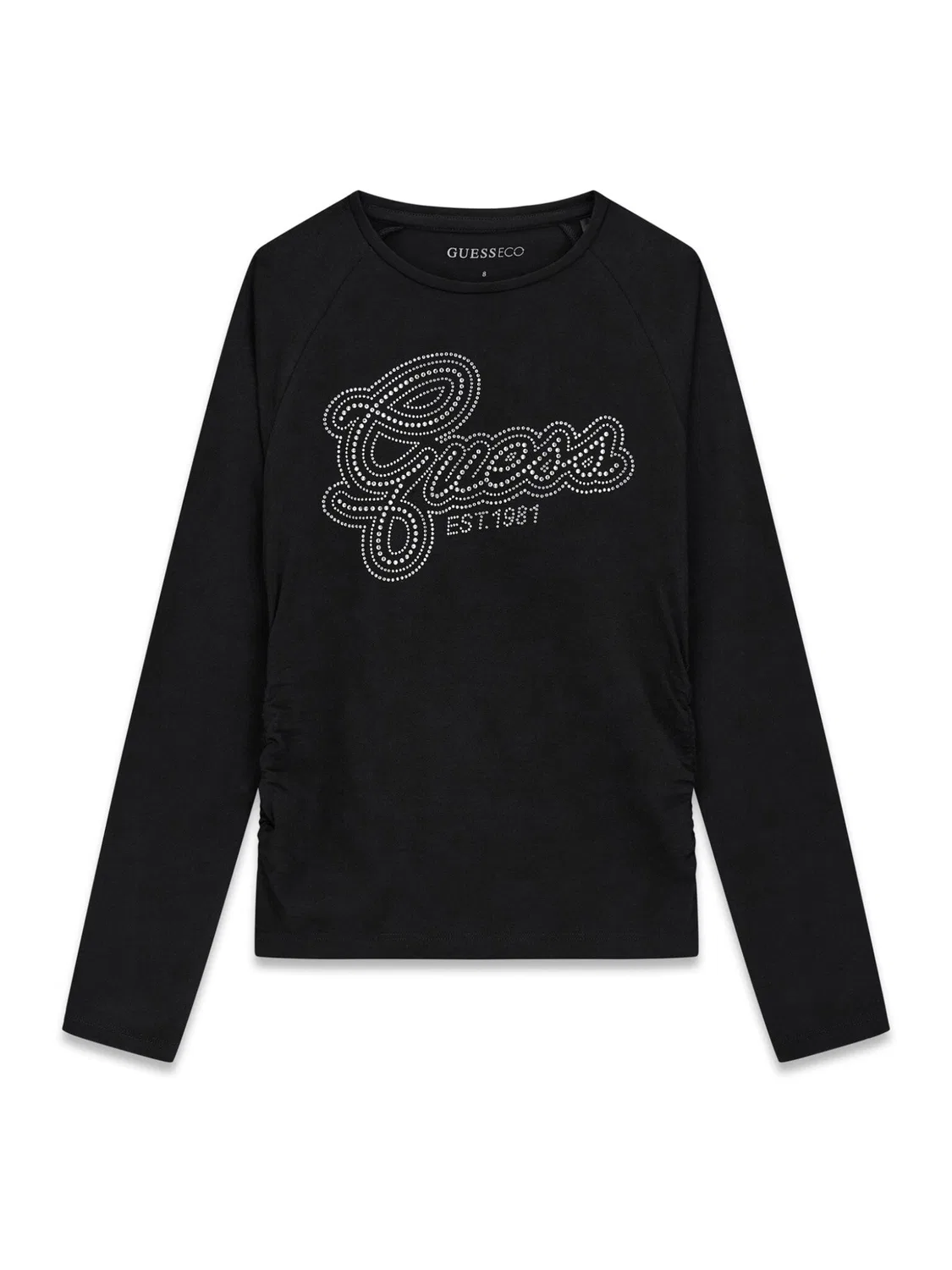 Блузка приталенного кроя для девочки Guess, черный