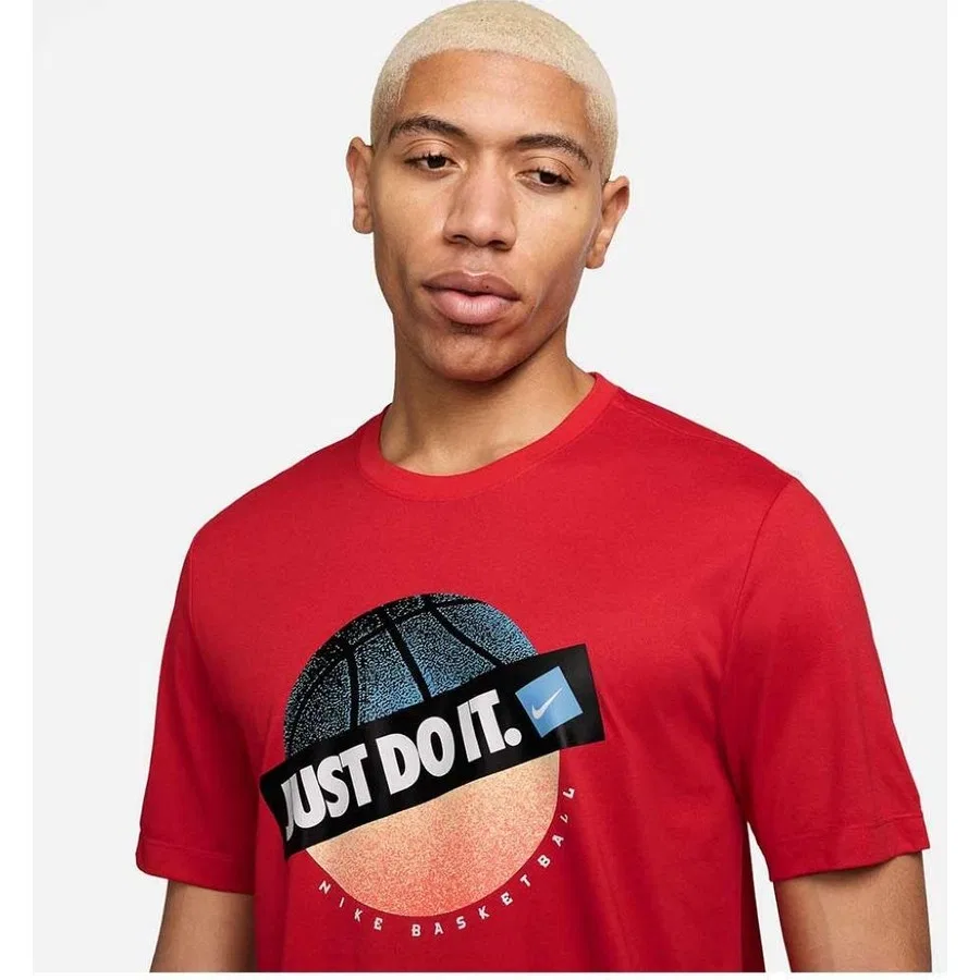 Футболка Dri-FIT с коротким рукавом Nike, Красный — фото 3
