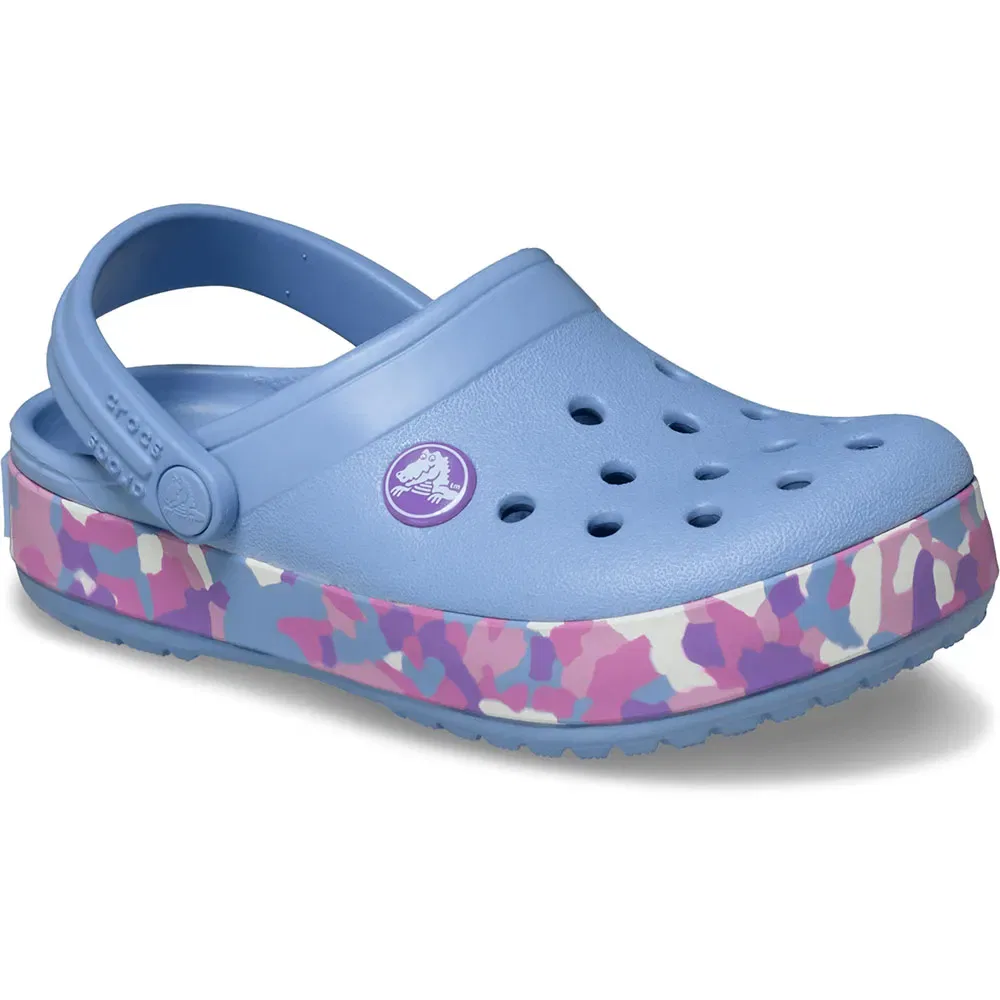 Сабо Crocs Crocband Glow Confetti Band, синий — фото 2