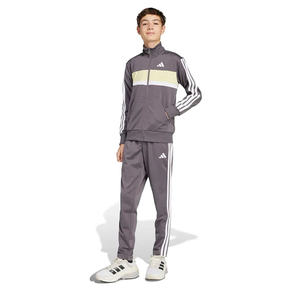 Детский спортивный костюм с технологией CLIMACOOL Tiberio 3-Stripes Tricot Adidas, Grey
