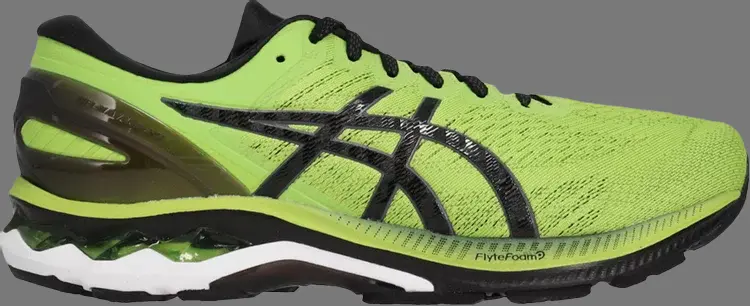 

Кроссовки gel kayano 27 4e extra wide 'lime zest' Asics, зеленый