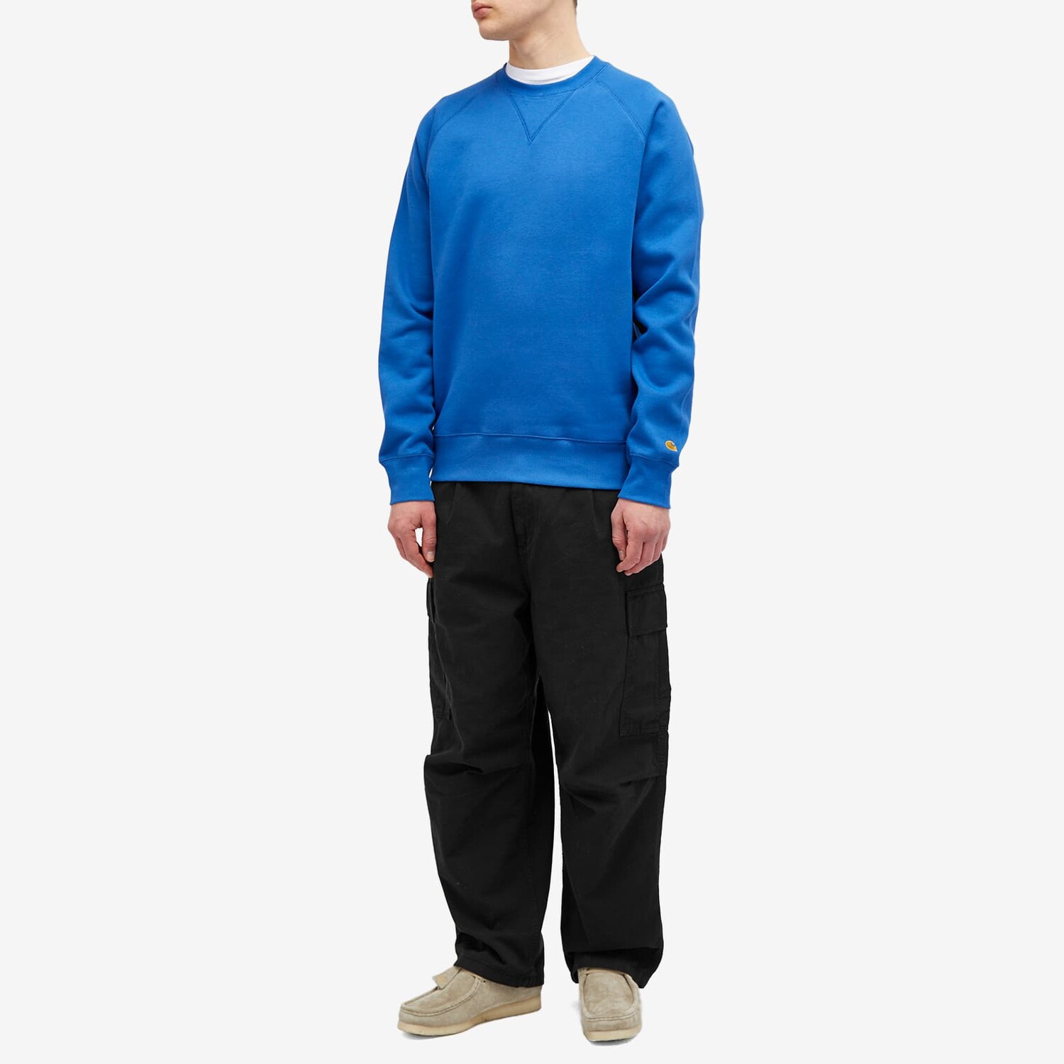 

Свитшот Carhartt Wip Chase Crew, синий
