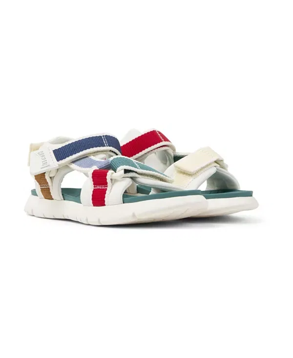 Сандалии детские Camper Oruga Mismatched Textile Sandals, текстильные, мультиколор