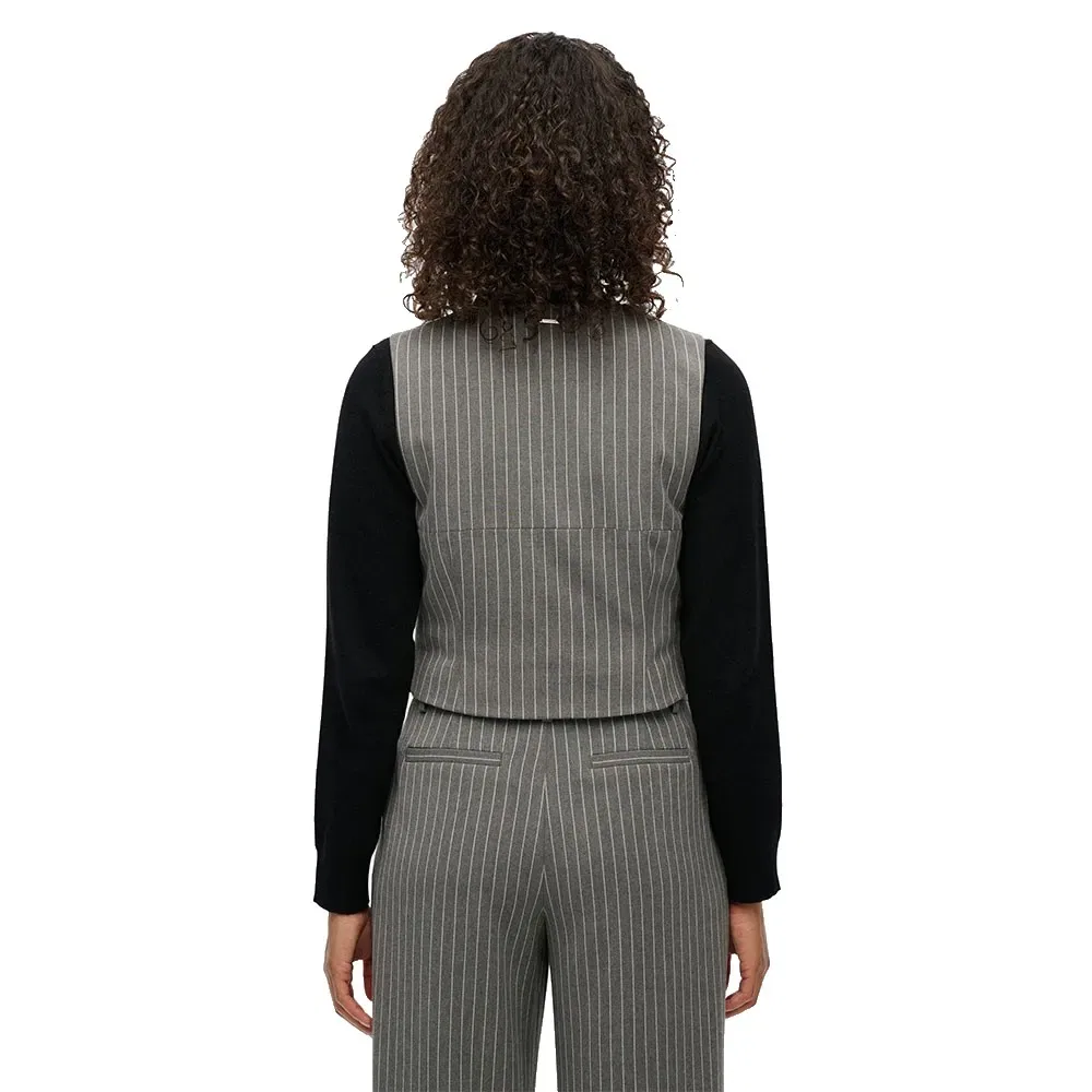 Жилет Superdry Pinstripe, серый — фото 2