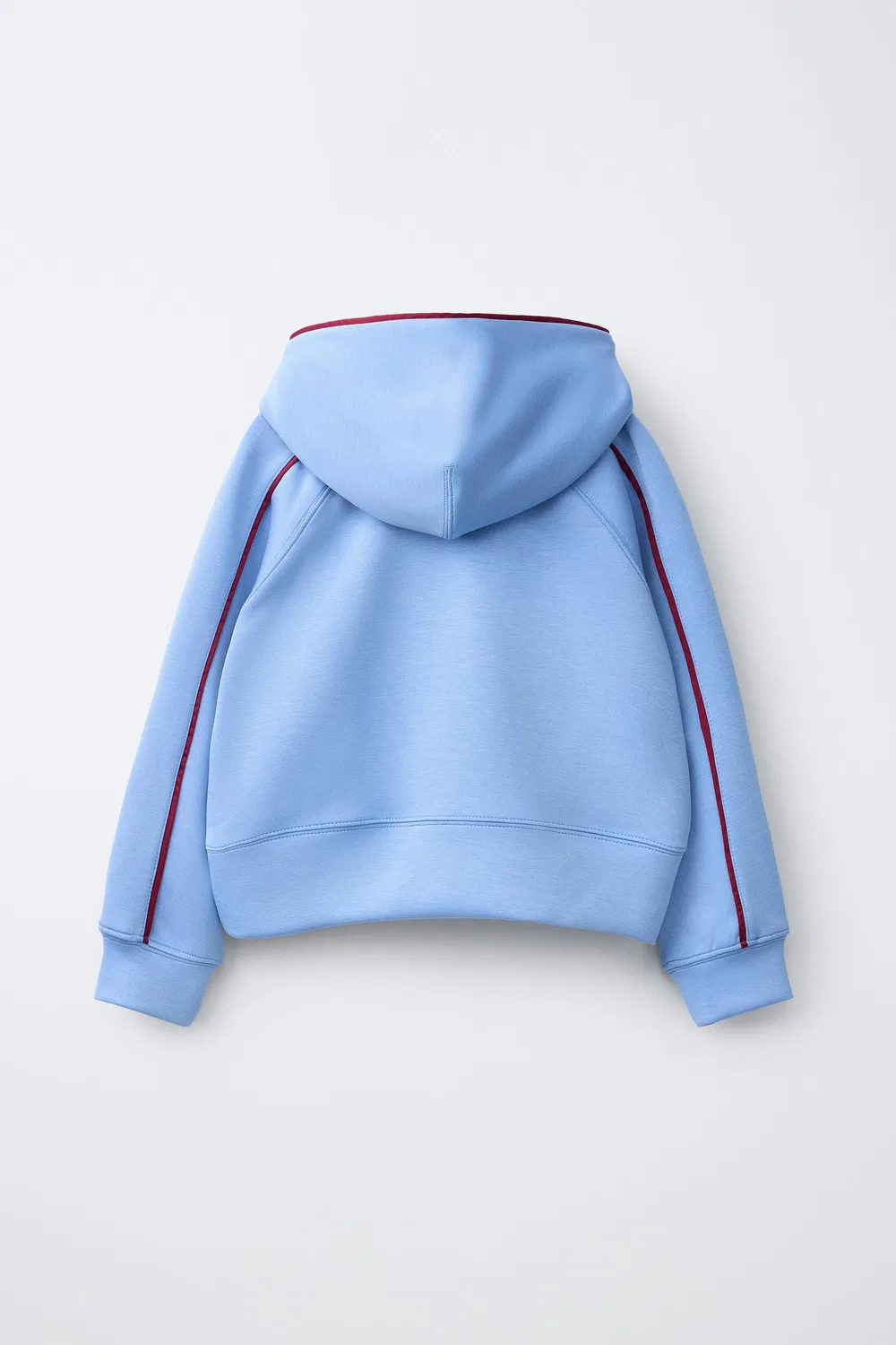 Худи с контрастным рисунком ZARA, Light Blue — фото 2