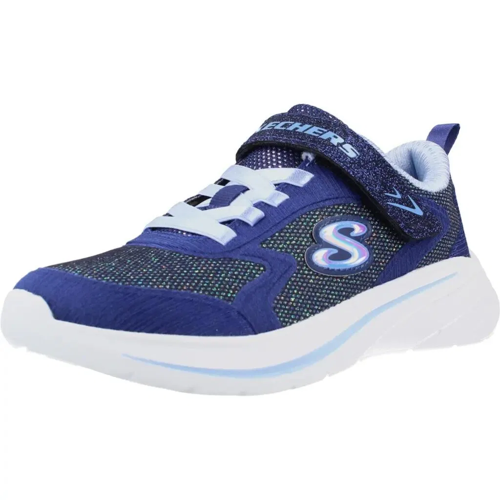 Детские кроссовки для девочек с блестящим верхом Wave 92 Skechers, Konigsblau Pastellblau
