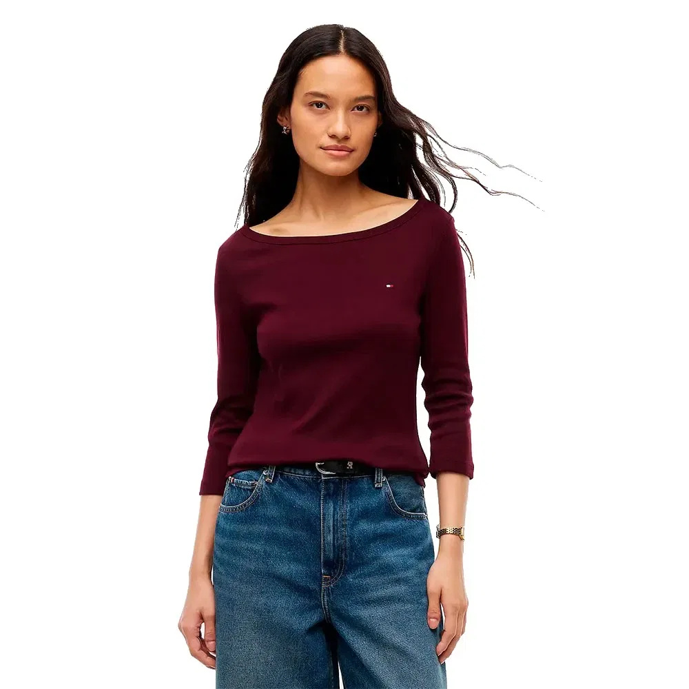 Женская футболка с принтом Tommy hilfiger, Purple