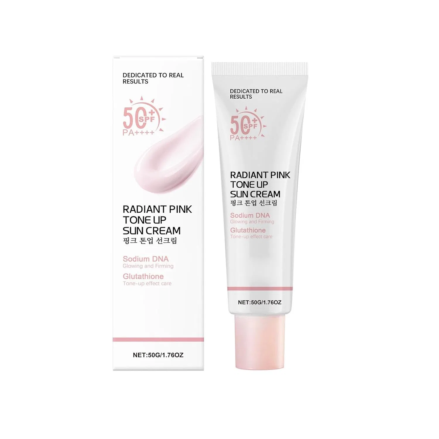 Солнцезащитный крем SPF 50+ PA++++, 50 г, Pink Tone Up Generisch