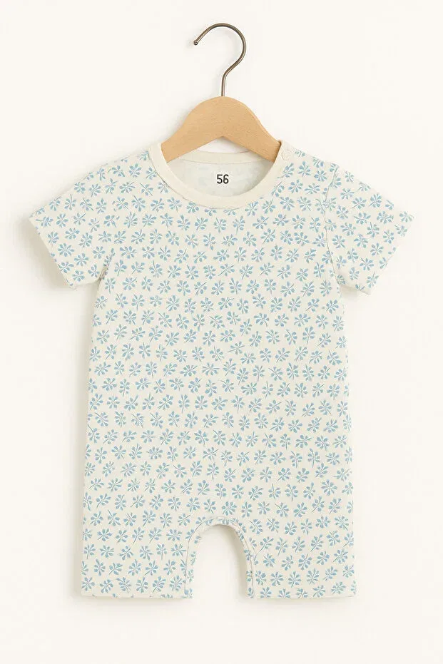 Детский комбинезон для девочек с принтом Basics For My Baby, Nude Color — фото 2