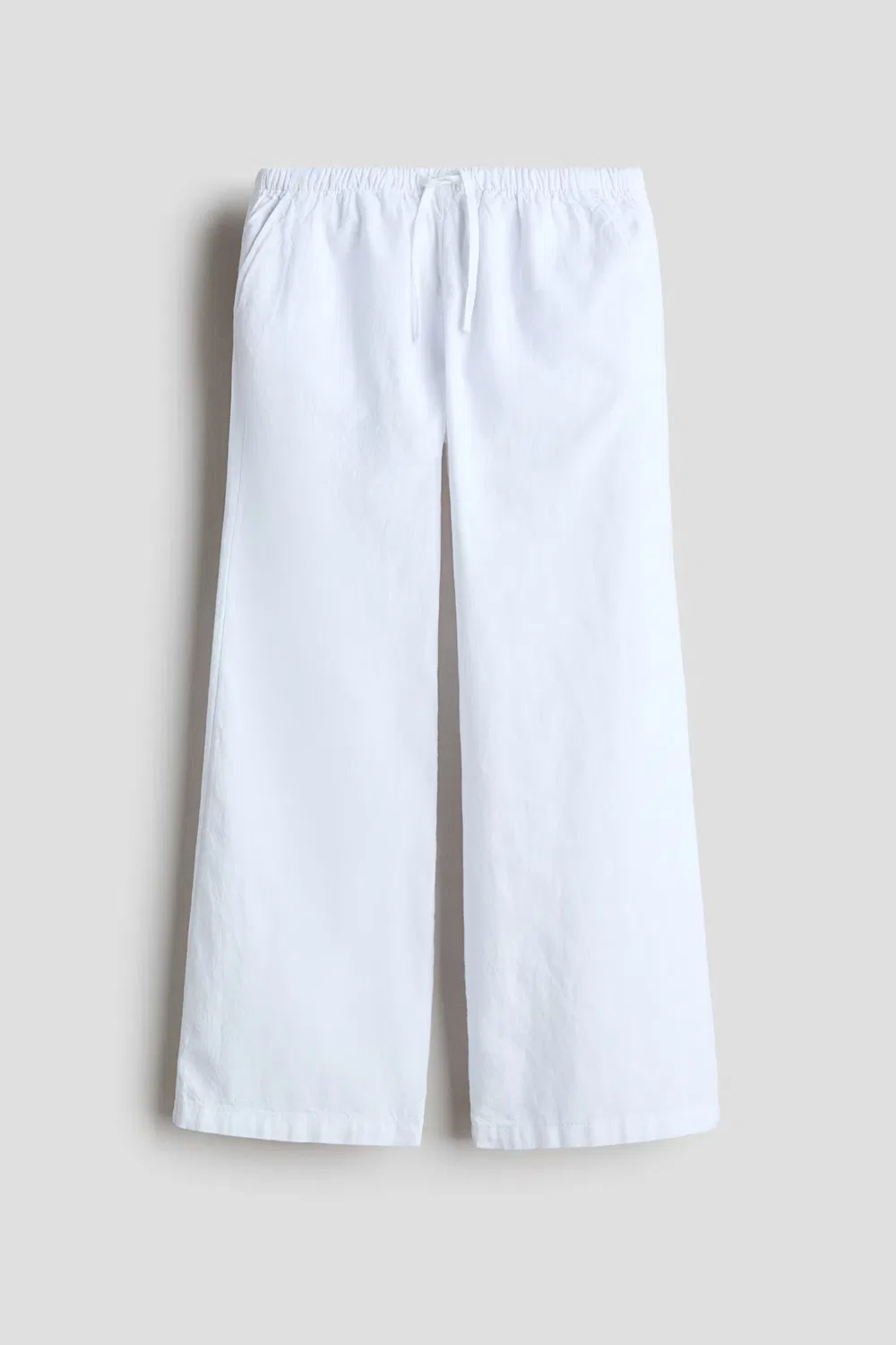 Брюки из льняной смеси H&M, Weiß