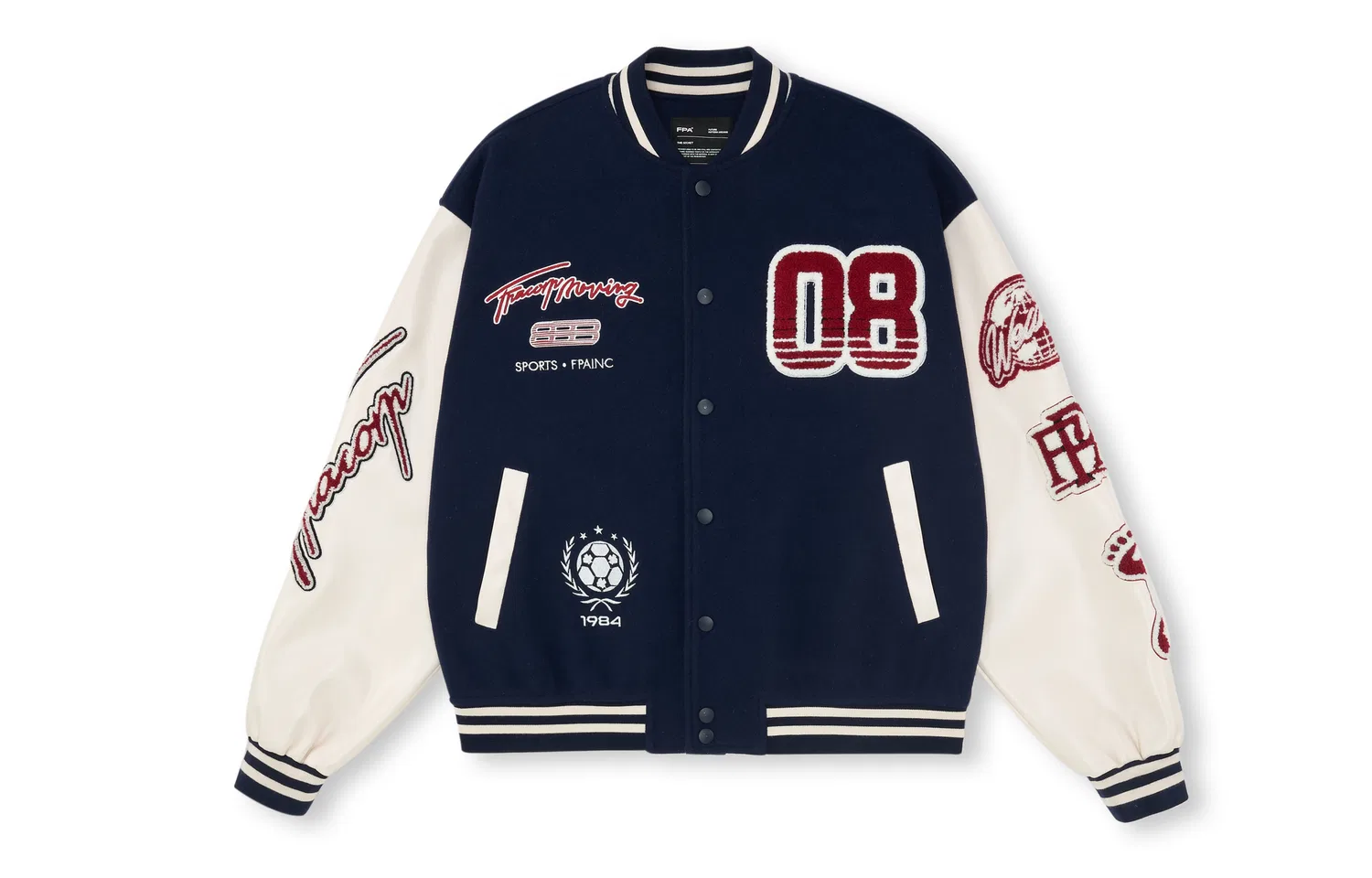 Детская бейсбольная джерси с воротником FPA, Navy Blue