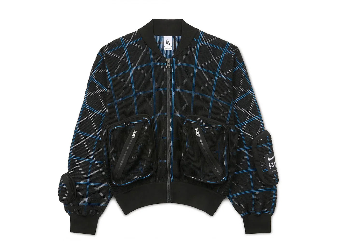 Мужская куртка-бомбер с принтом Nike x Undercover SR MA-1 Bomber Jacket Black Nike, Black