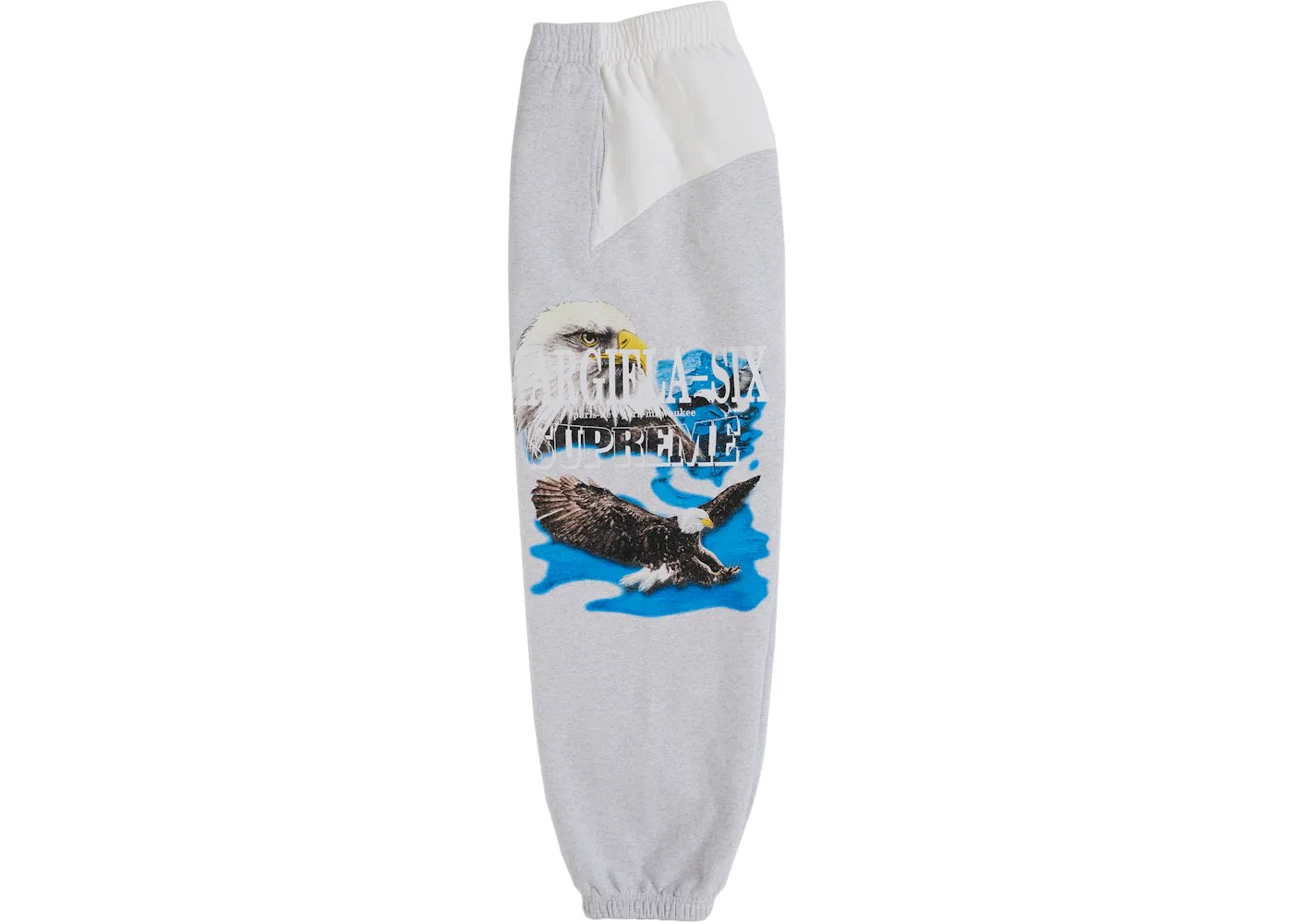 Мужские спортивные штаны с принтом Eagle Supreme MM6 Maison Margiela, White — фото 2