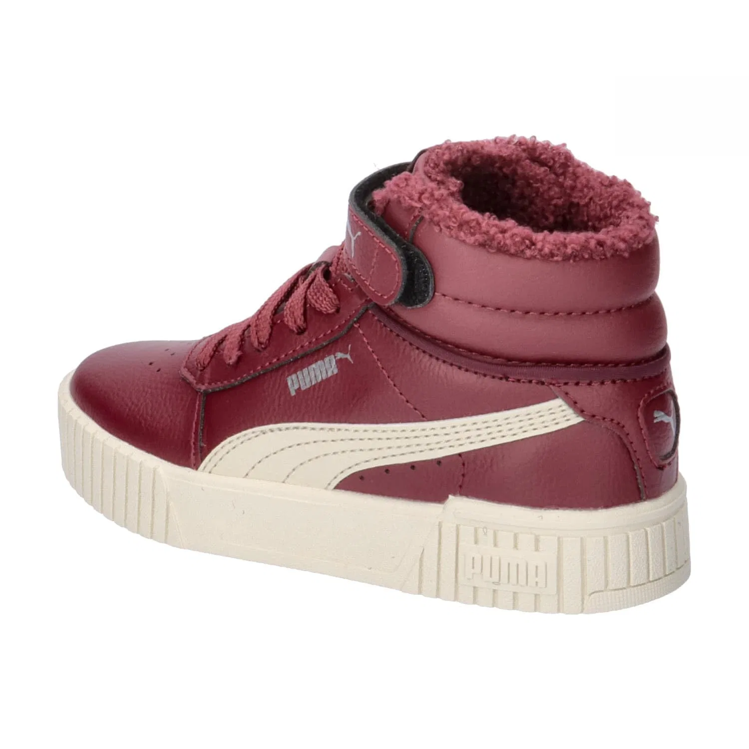 Детские кроссовки для девочек Cute 2.0 Mid Wtr Ps PUMA, Dark Jasper Alpine Snow Puma Silver — фото 3
