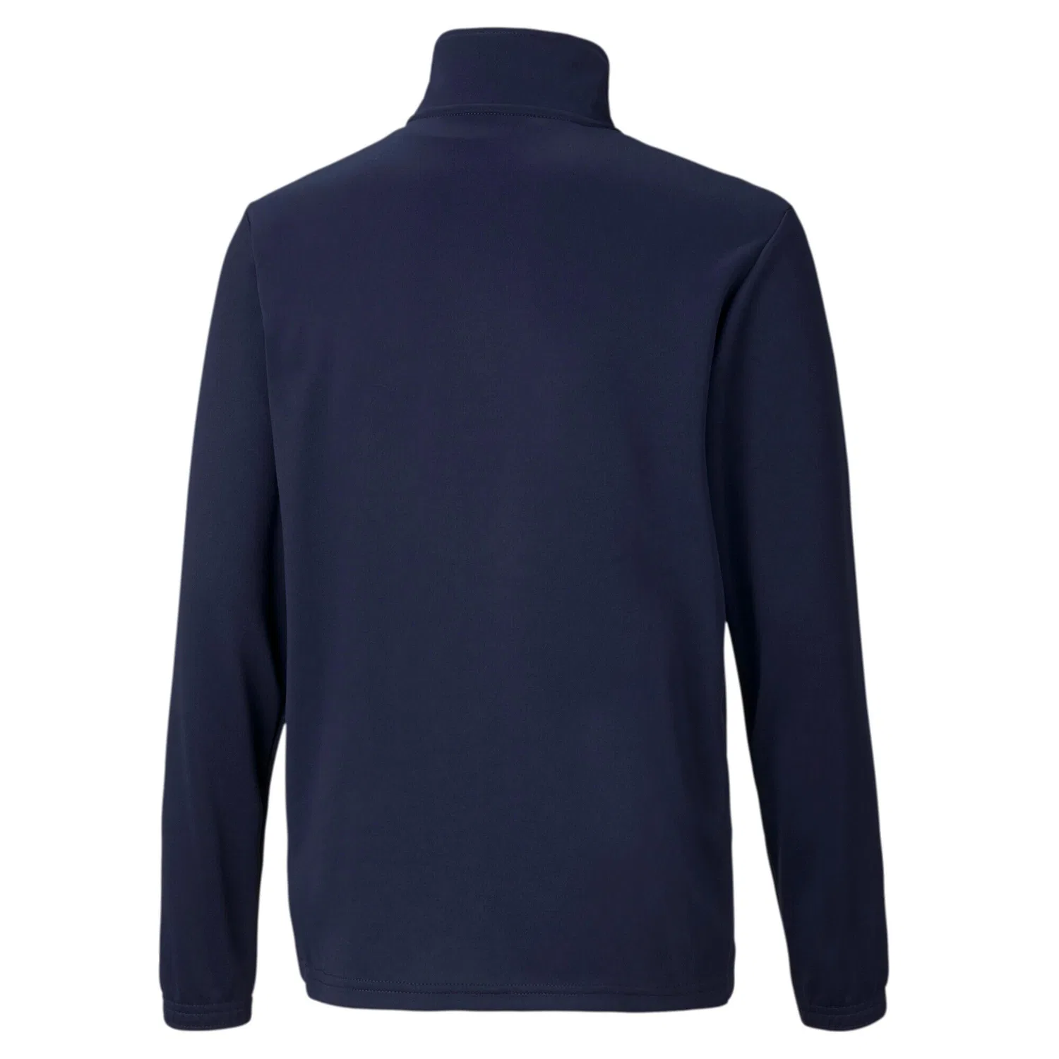 Детский тренировочный топ с воротником-стойкой teamRISE 1/4 Zip Top Jr Puma, Dunkelblau Weiss — фото 2