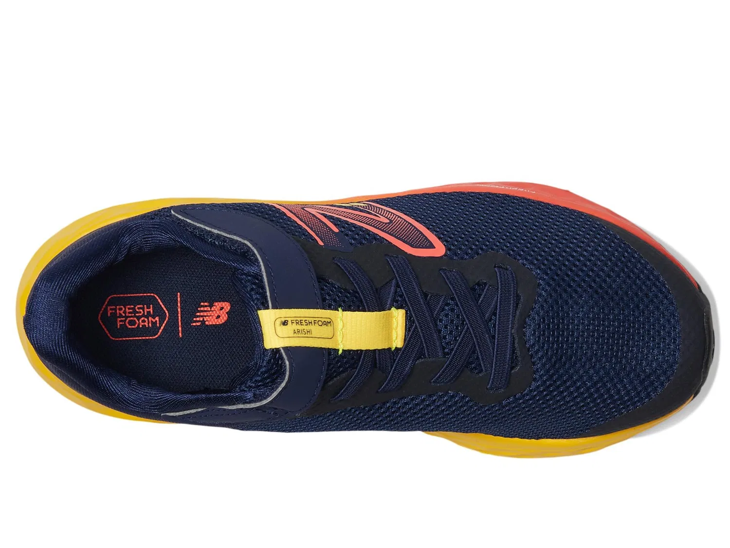 Детские кроссовки для мальчиков с эластичной шнуровкой Fresh Foam Arishi V4 Bungee Lace with Hook And Loop Top Strap New Balance, Blue — фото 3