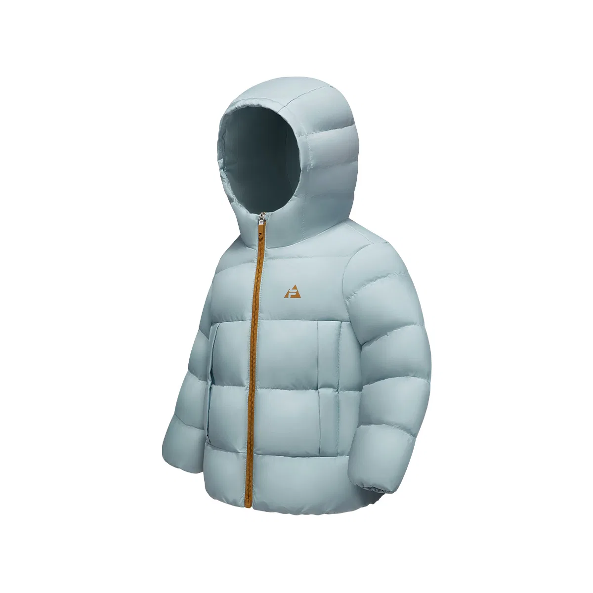 Детская куртка зимняя с капюшоном с принтом FILA KIDS, Tourmaline Blue