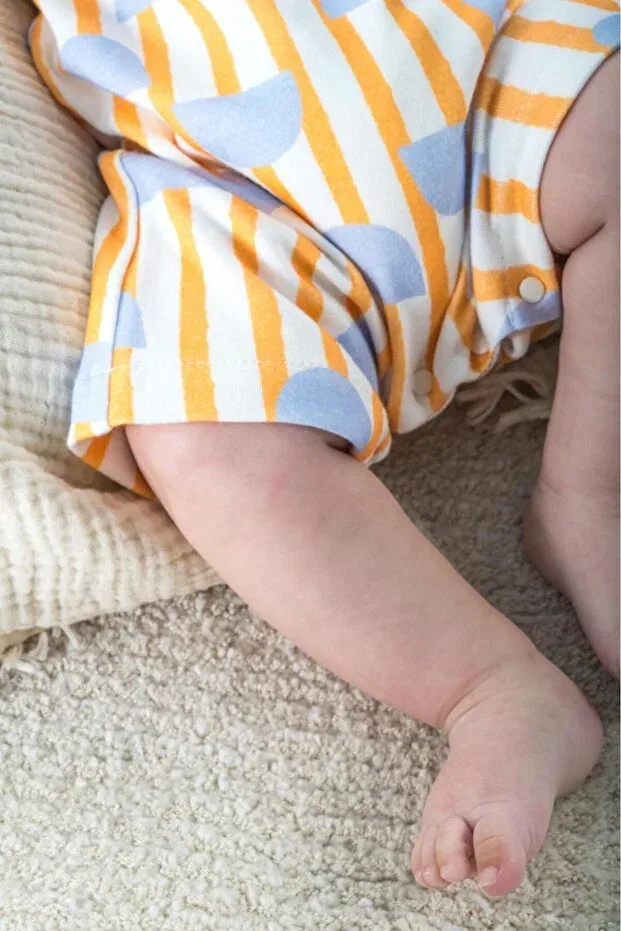 Детский комбинезон с принтом Basics Baby Fou, White — фото 3