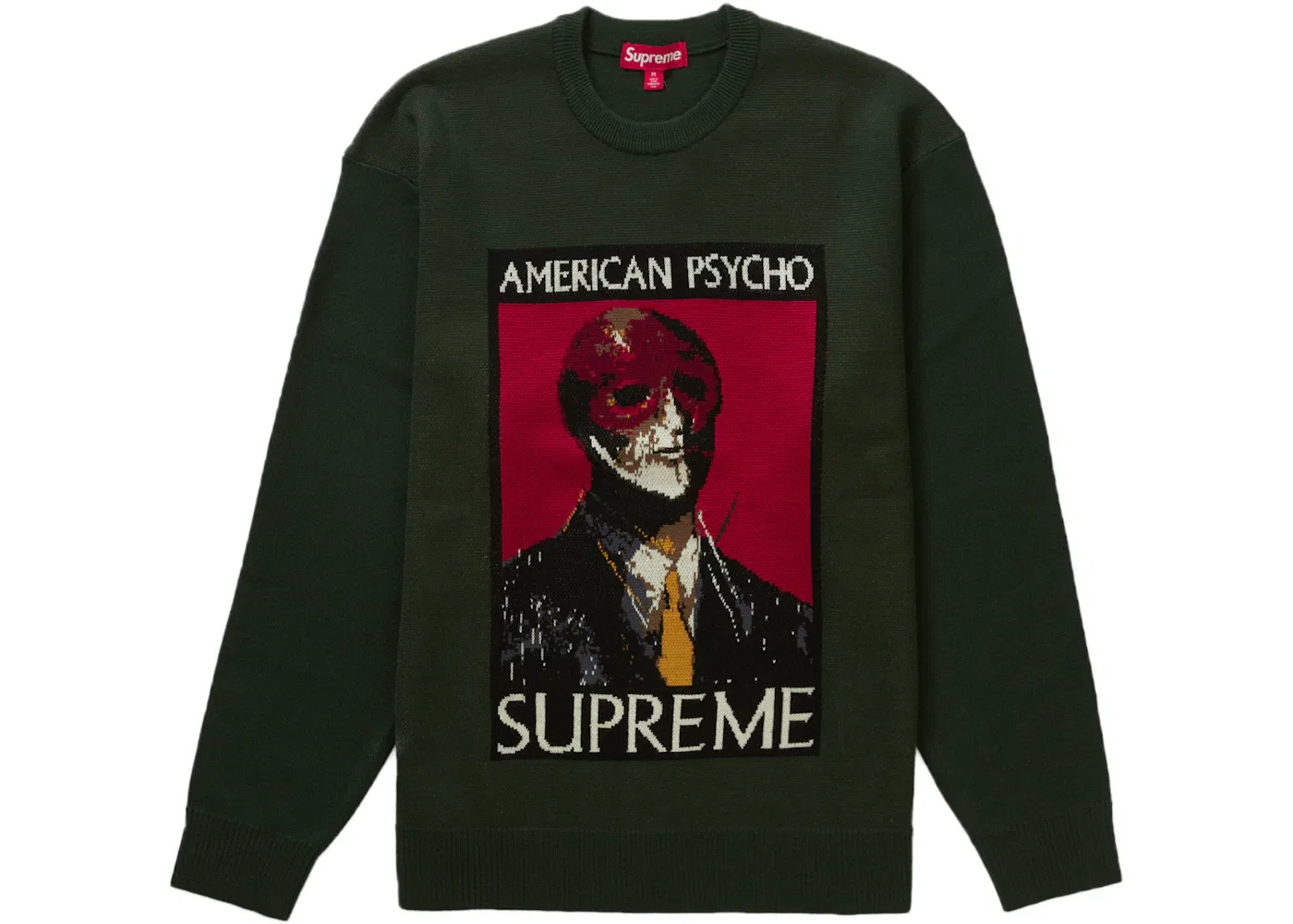 Мужской свитер с принтом American Psycho Supreme, Green