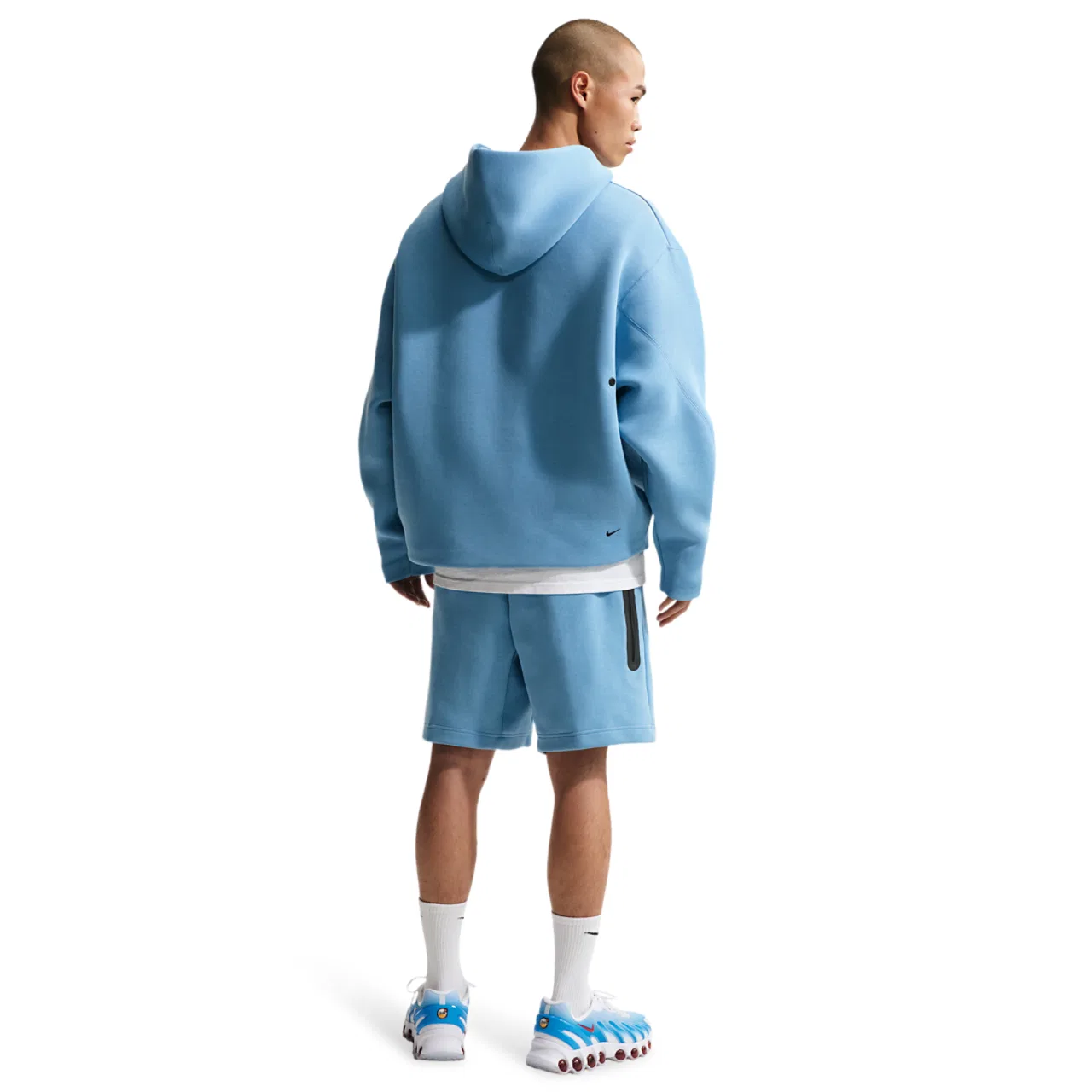 Мужское худи Tech Ergo Nike, цвет Work Blue/Black — фото 4