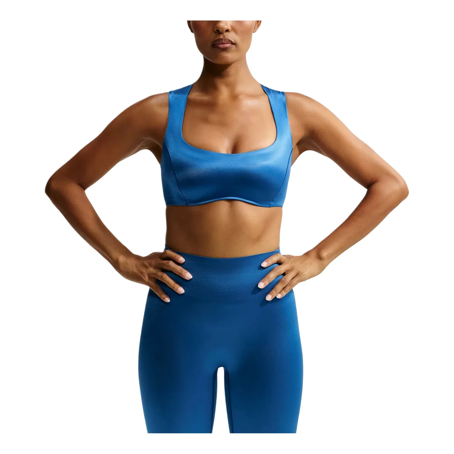 Бюстгальтер SKIMS Satin Shine Open-Scoop Bra 'Cobalt' Nike, Cobalt