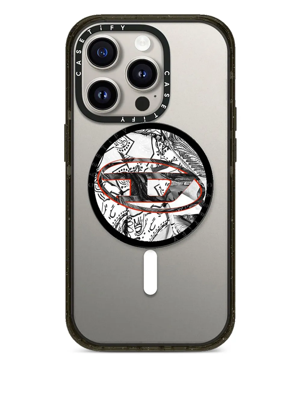 

Чехол для телефона Grip Stand из коллаборации с Casetify Diesel, черный