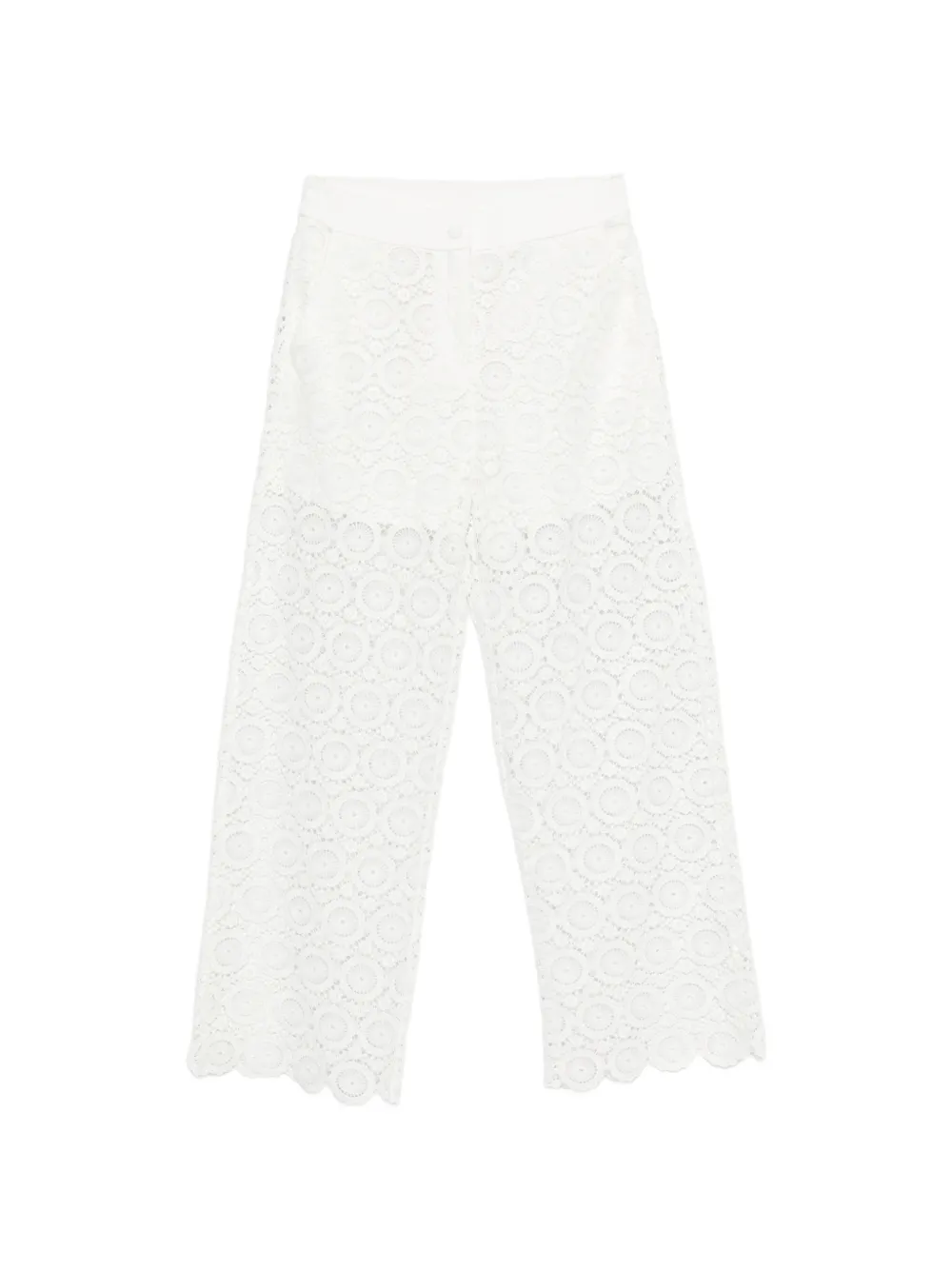 

Кружевные брюки Twinset Kids, бежевый