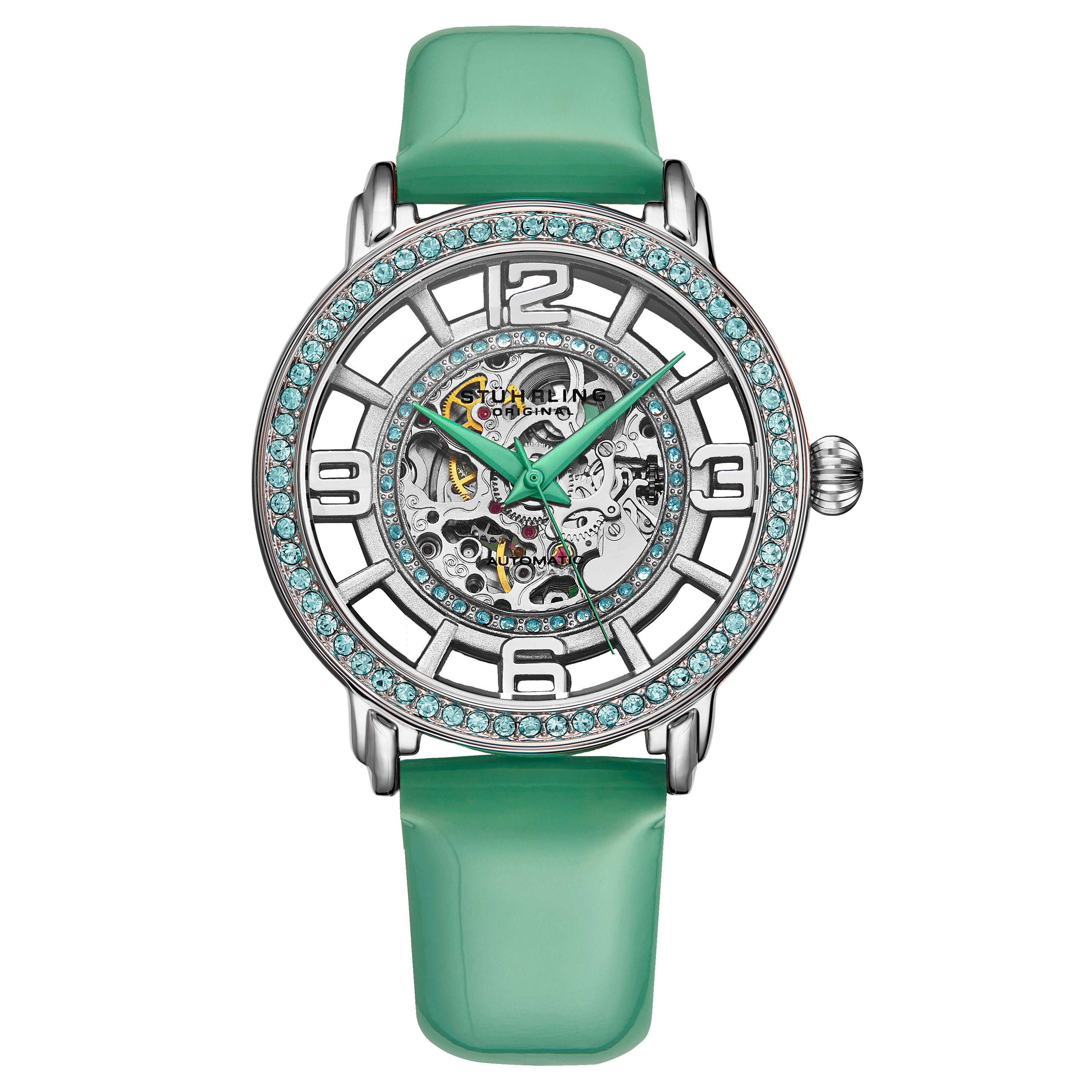 

Часы женские Stuhrling Original, серебристый/зеленый