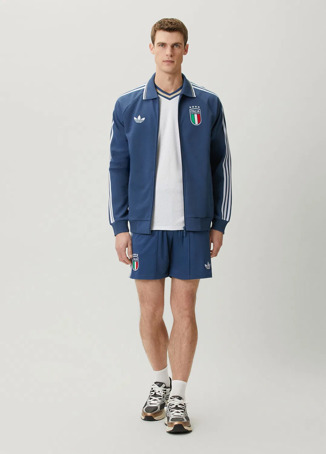Футболка Adidas İtalya Deplasman Anthem Ceket, dark blue — фото 2