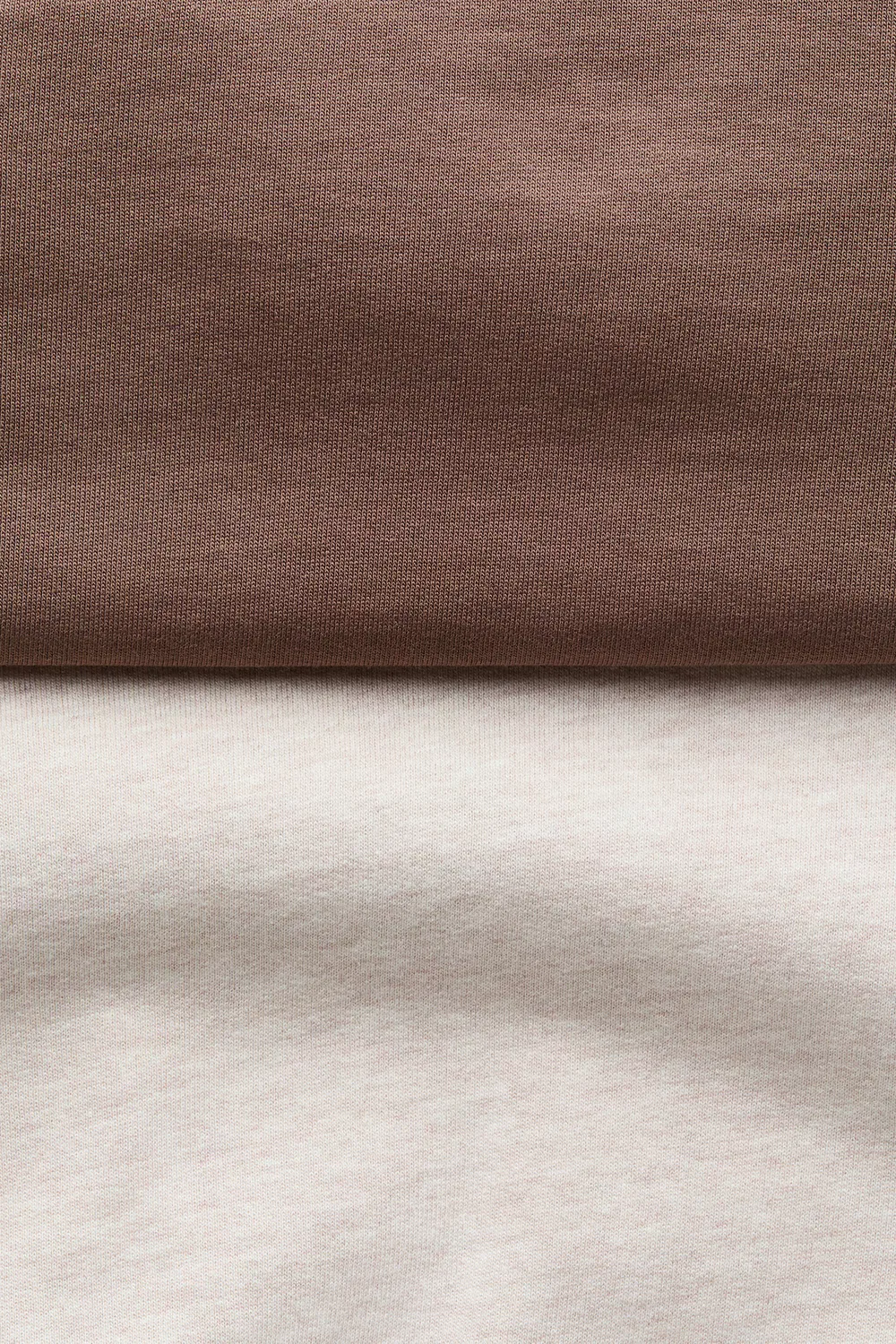 Комплект из 2 хлопковых толстовок H&M, Hellbeige/Braun — фото 2