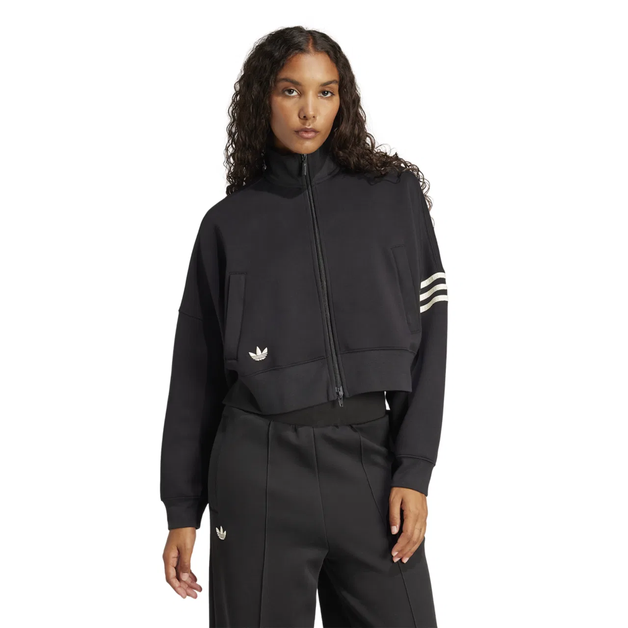 Женская куртка Neuclassic Track Top Adidas, цвет Cream White/Black — фото 2