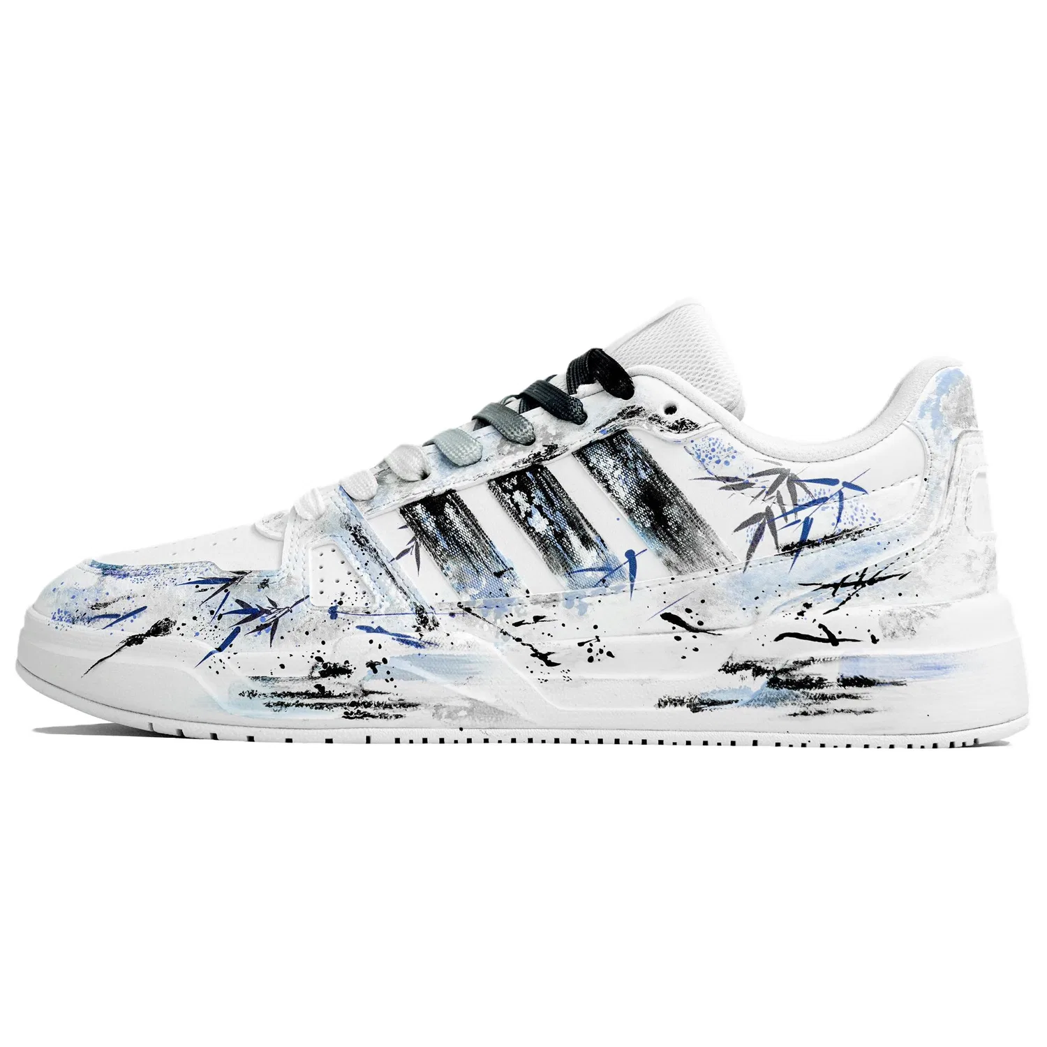 Детские кеды с принтом Adidas LITE BALLER White — фото 3
