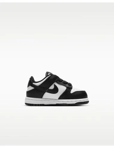 Детские кроссовки из кожи и искусственной кожи Nike Dunk Low TD, Weiss Schwarz Weiss — фото 2