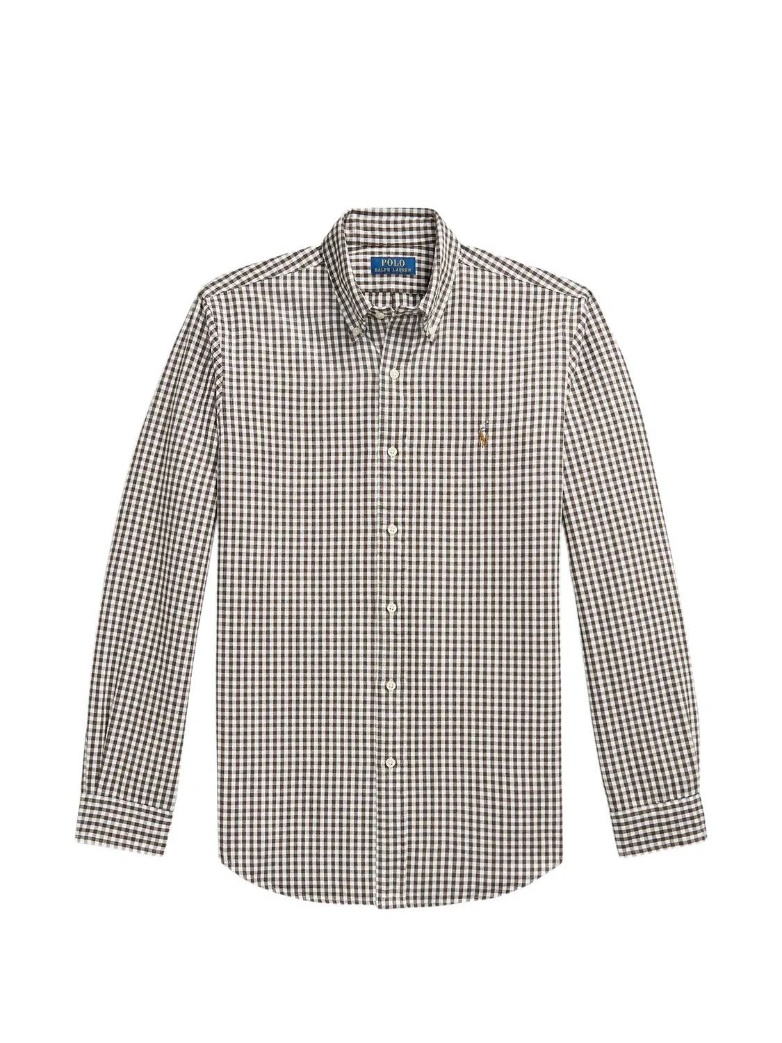 Рубашка Oxford Custom Fit в клетку Polo Ralph Lauren, зеленый