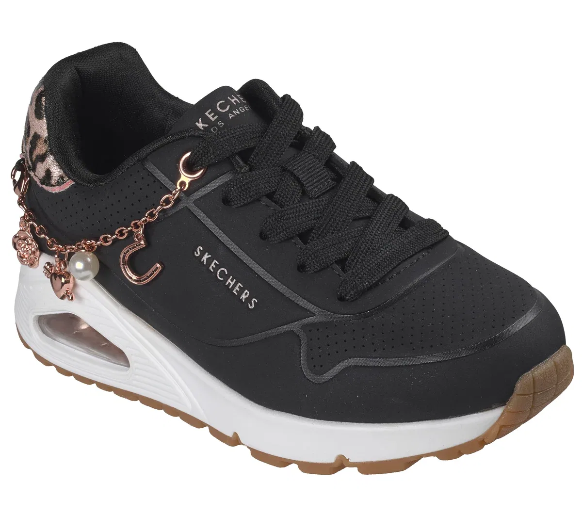 Детские кроссовки UNO Gen1 - Leopard Rockstar Skechers, черный/леопардовый — фото 4