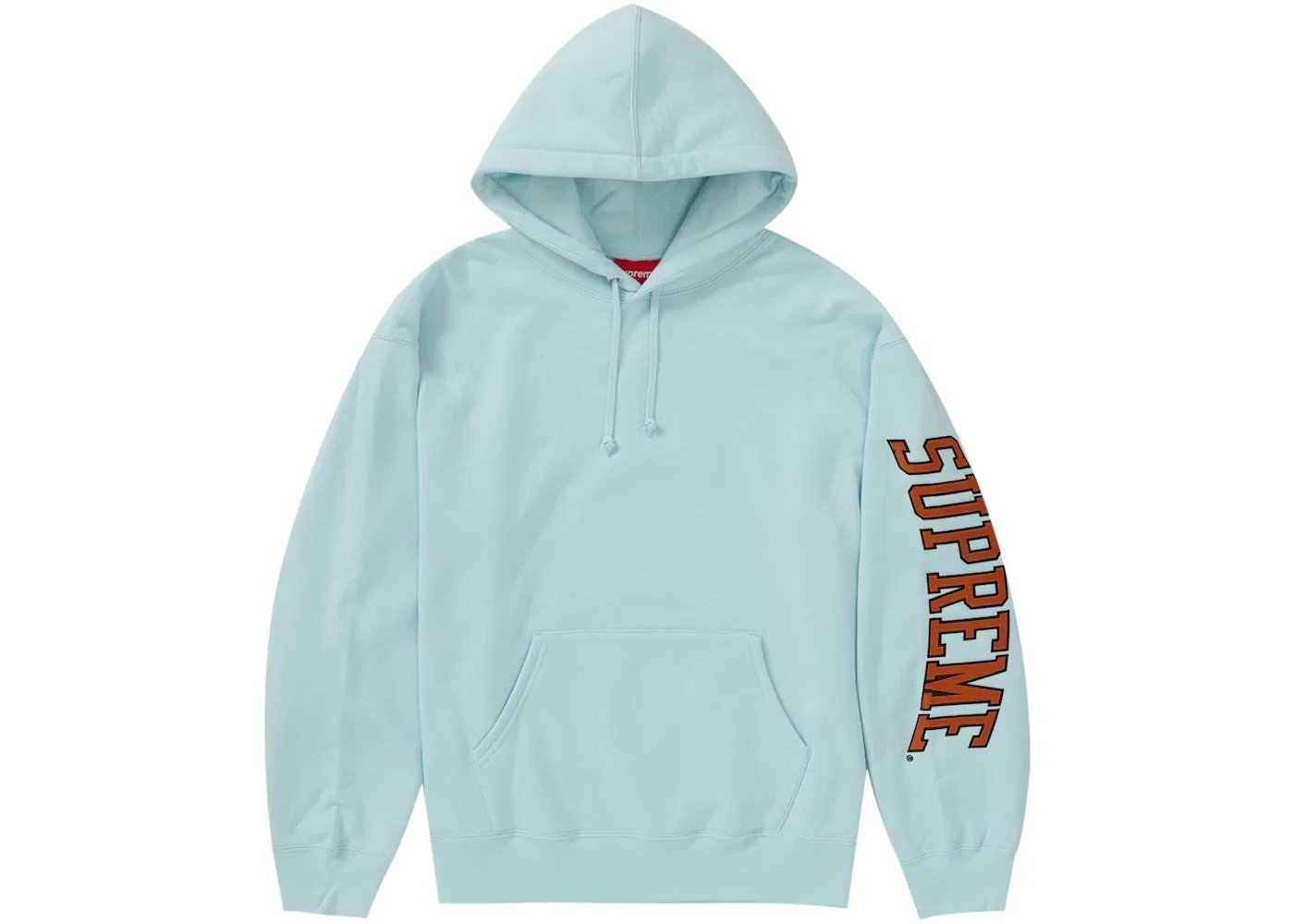 Мужской худи с капюшоном с длинным рукавом Supreme Sweatshirt (FW23), Pale Blue