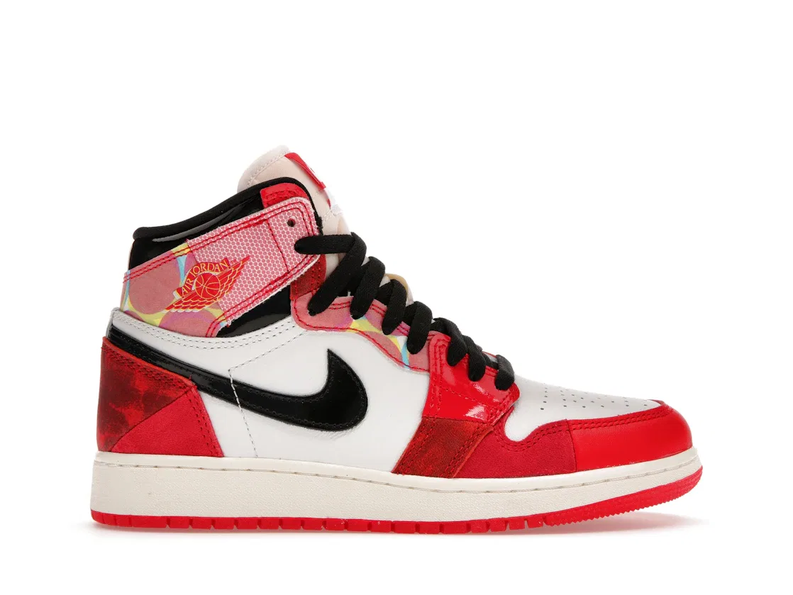 Детские кроссовки с патчворк-дизайном Jordan 1 Retro High OG Jordan, University Red/Black/White