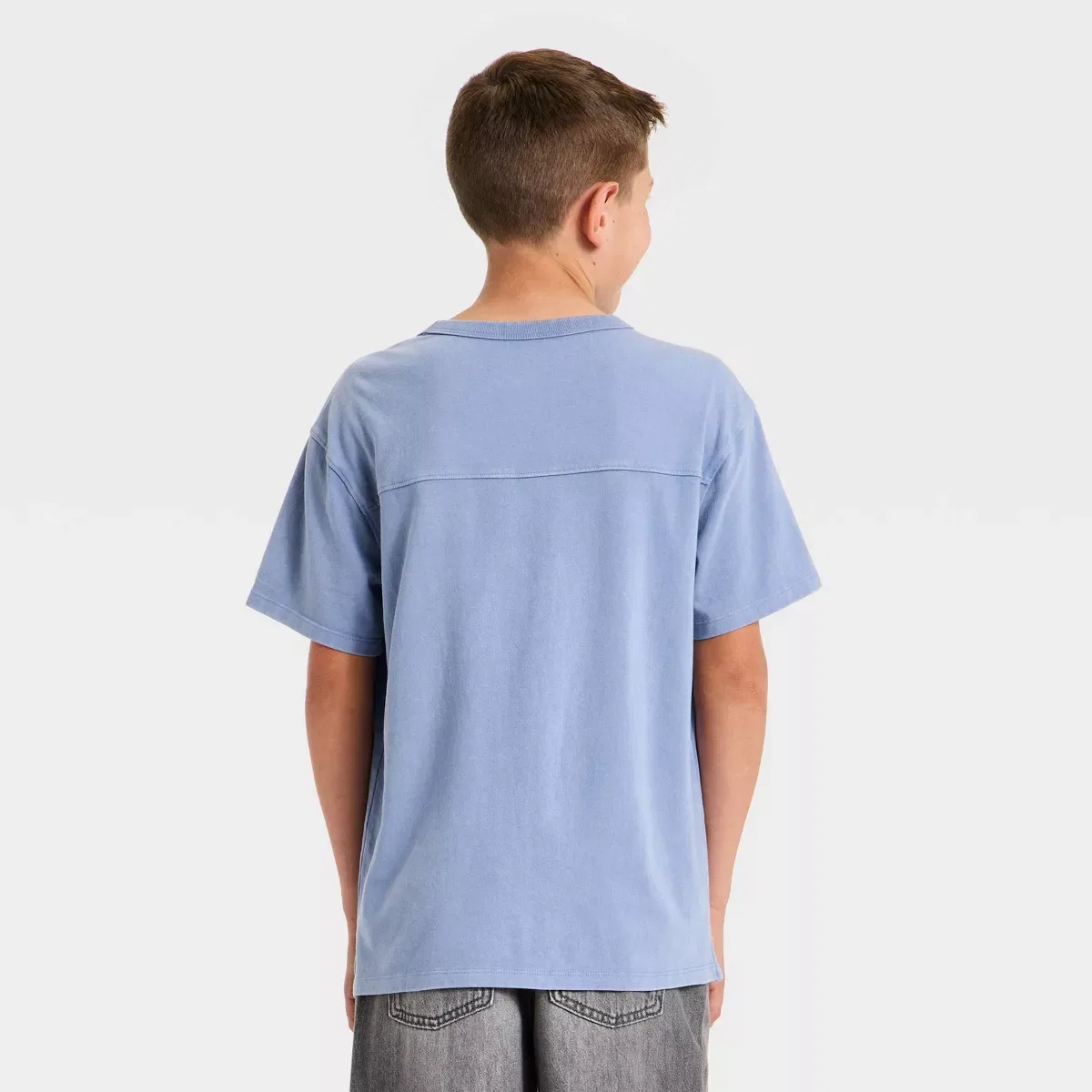 Детская футболка с коротким рукавом Oversized BOYS ART CLASS, Light Blue — фото 2
