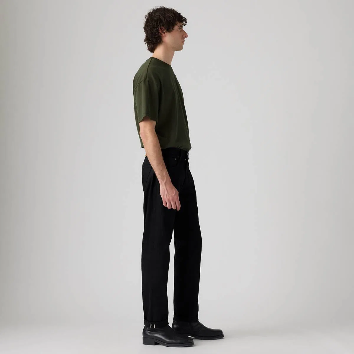 Мужские джинсы-клеш 517 Levi's, Burning Rubber Rinse - Black — фото 4
