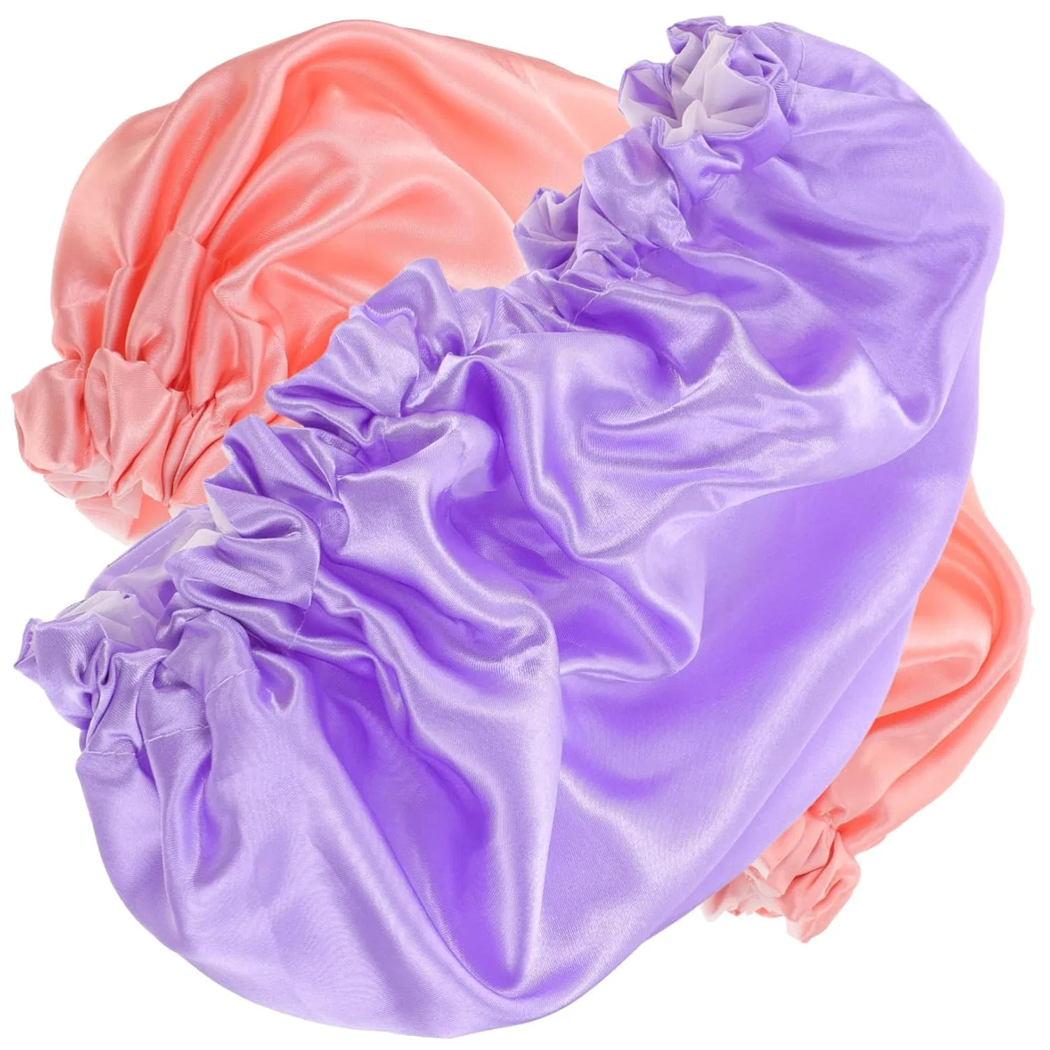 Шапочка для душа EVA и Satin, PENIKOKO, 2 шт, 31x31x0.6 см, Сортированный Цвет