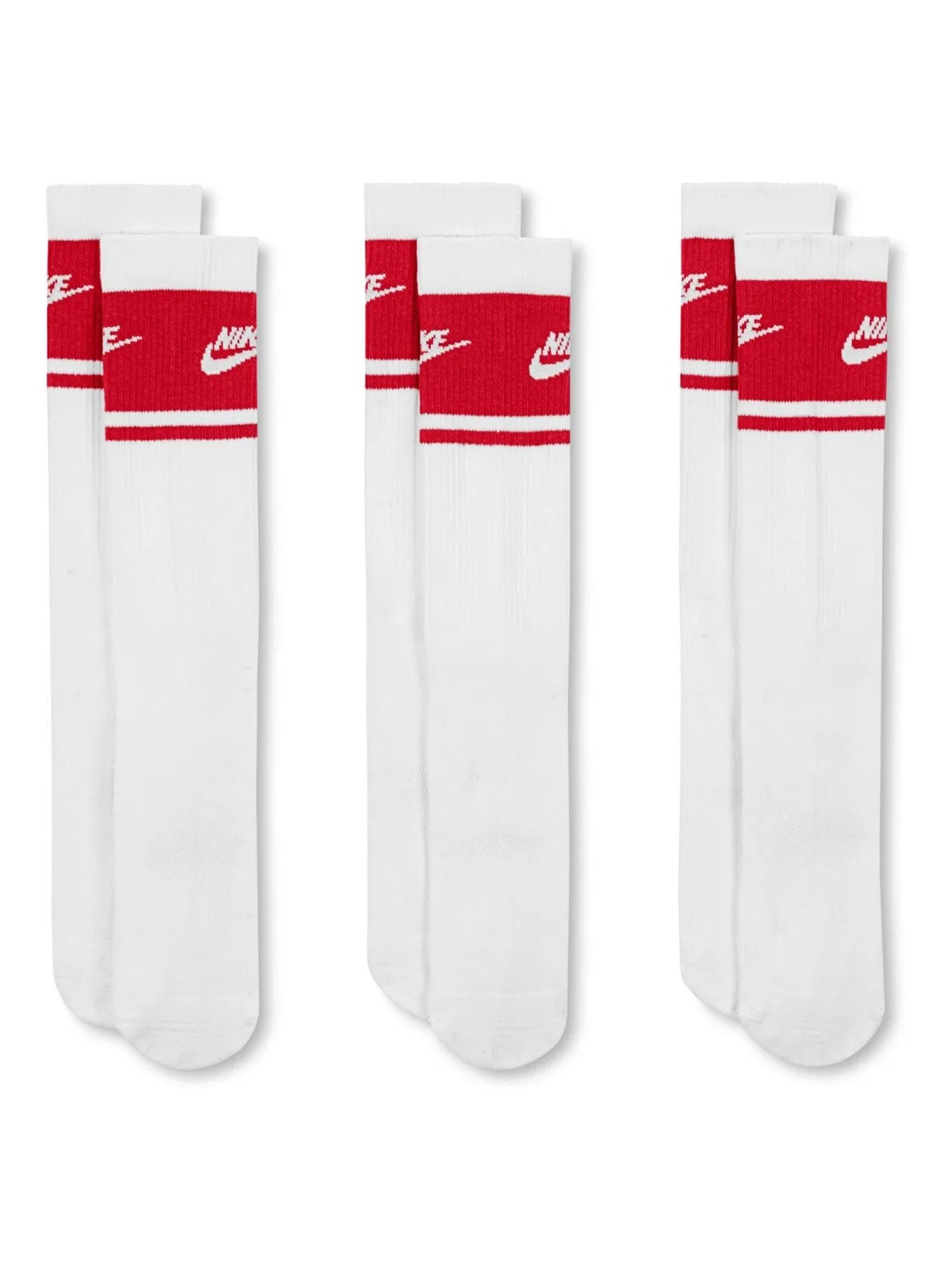 Носки повседневные Nike Everyday Crew, белые/красные — фото 2