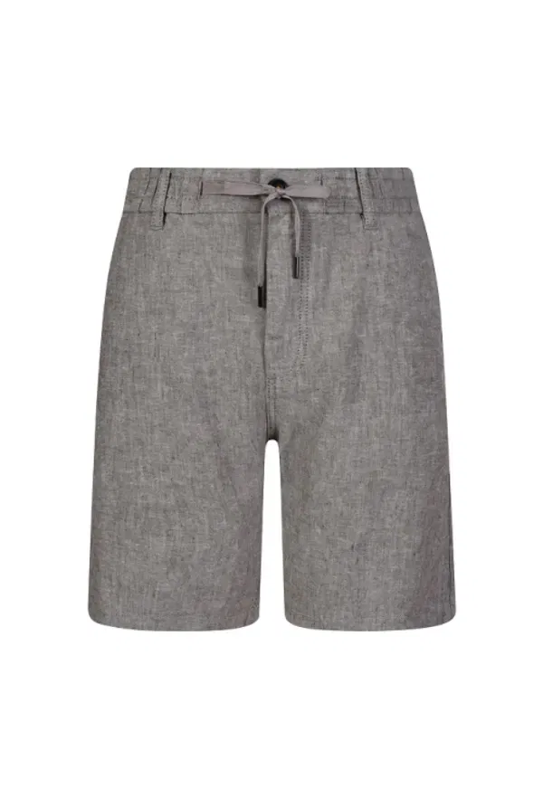 Шорты tapered fit из льна, 50536863 Boss — фото 4