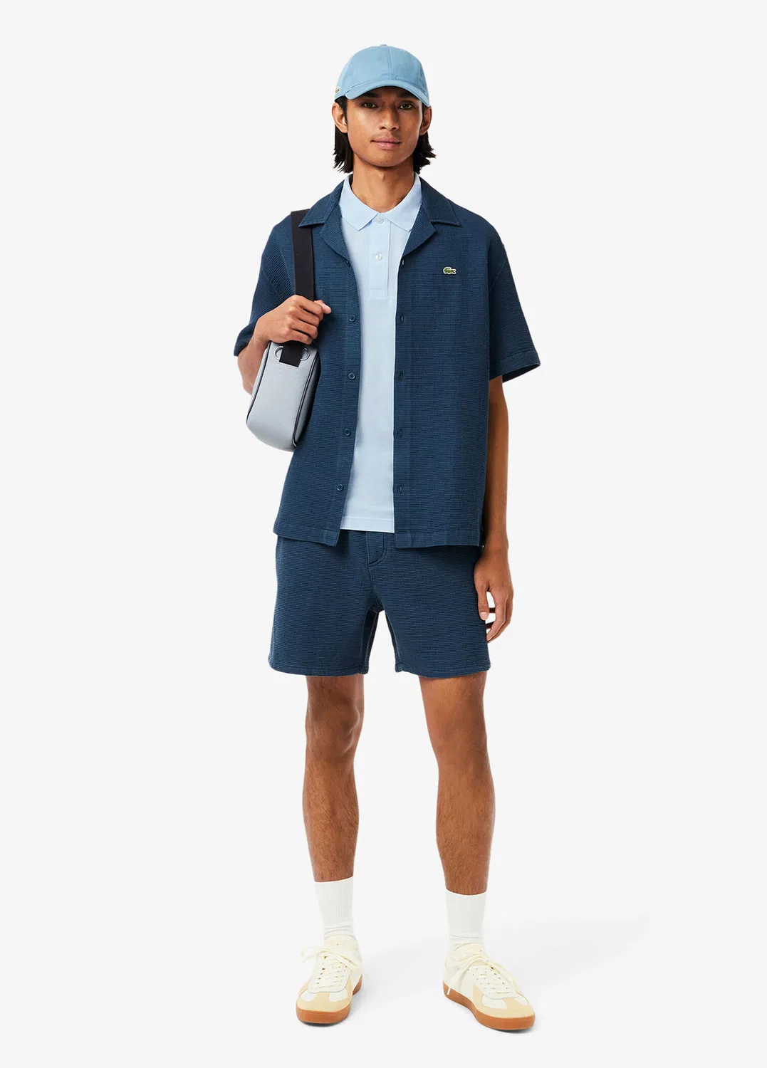 Поло Lacoste L.12.12 Slim Fit, MAVİ-T01 — фото 4