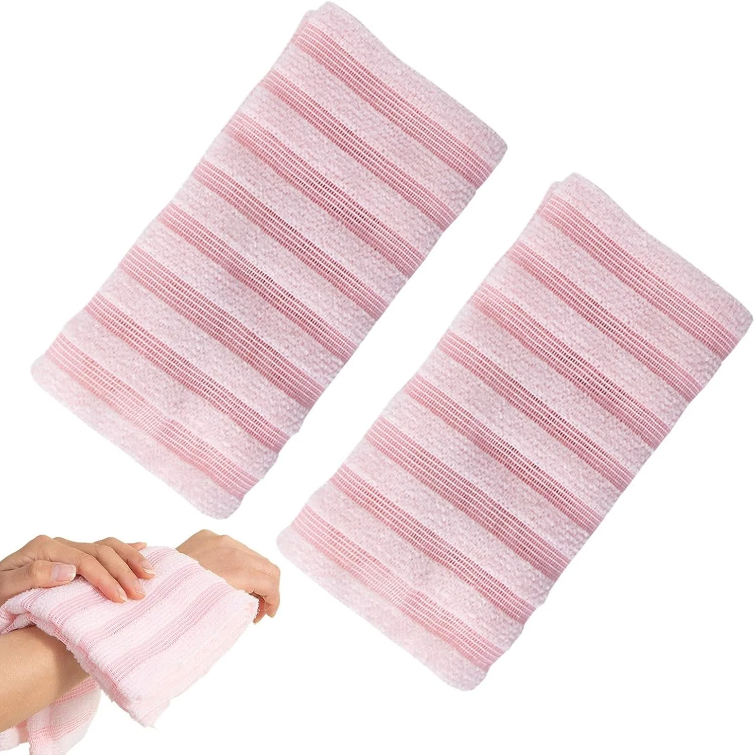 Generisch Отшелушивающее полотенце, 2 шт, 51 г, Pink