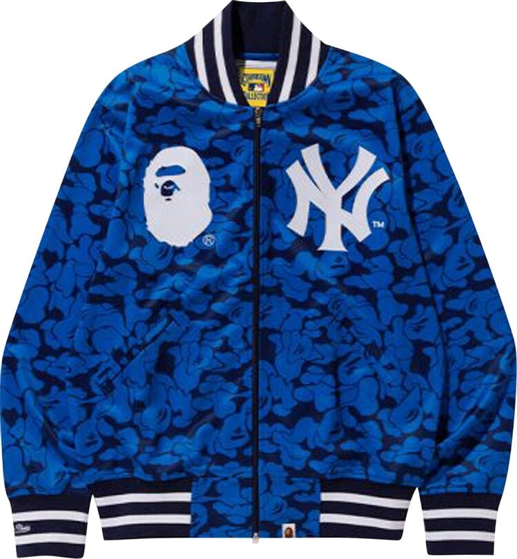 

Куртка BAPE x Mitchell & Ness Yankees Jacket 'Blue', синий