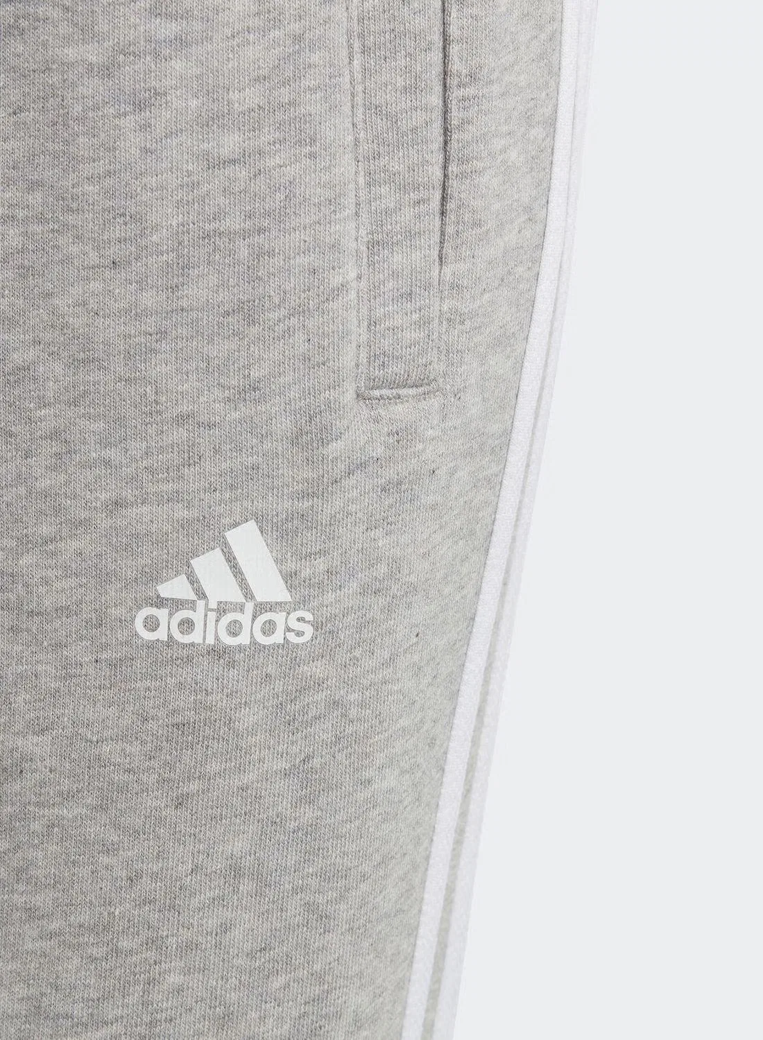 Штаны тренировочные с логотипом Adidas, серый — фото 3