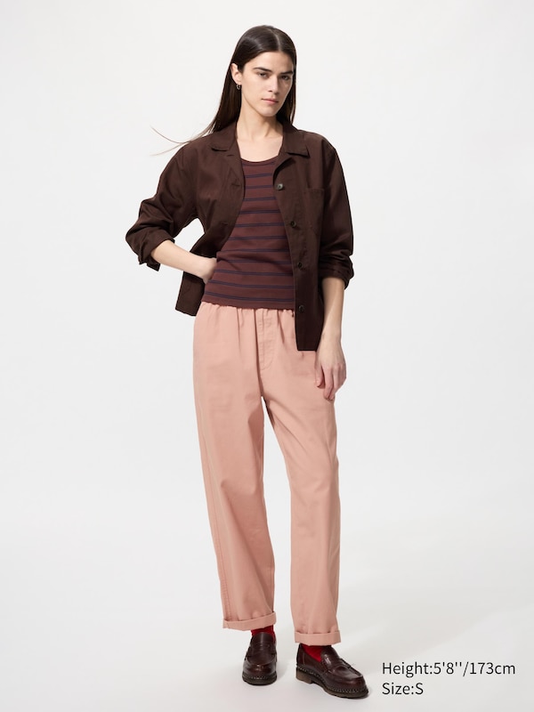 Эластичные брюки Easy до щиколотки Uniqlo, 08 dark grey — фото 2